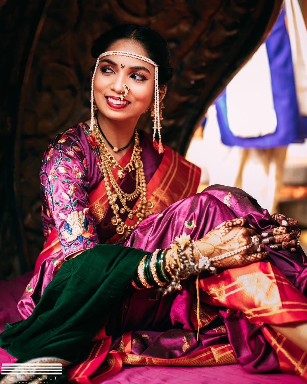 Top 6 Wedding Ideas For Your Bridal Look From These Stunning Marathi Brides  ! - Witty Vows | Couple wedding dress, Wedding couple poses, Indian wedding  poses