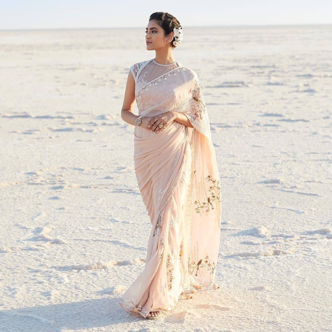 Trending Styles | Pink Engagement Sarees online shopping