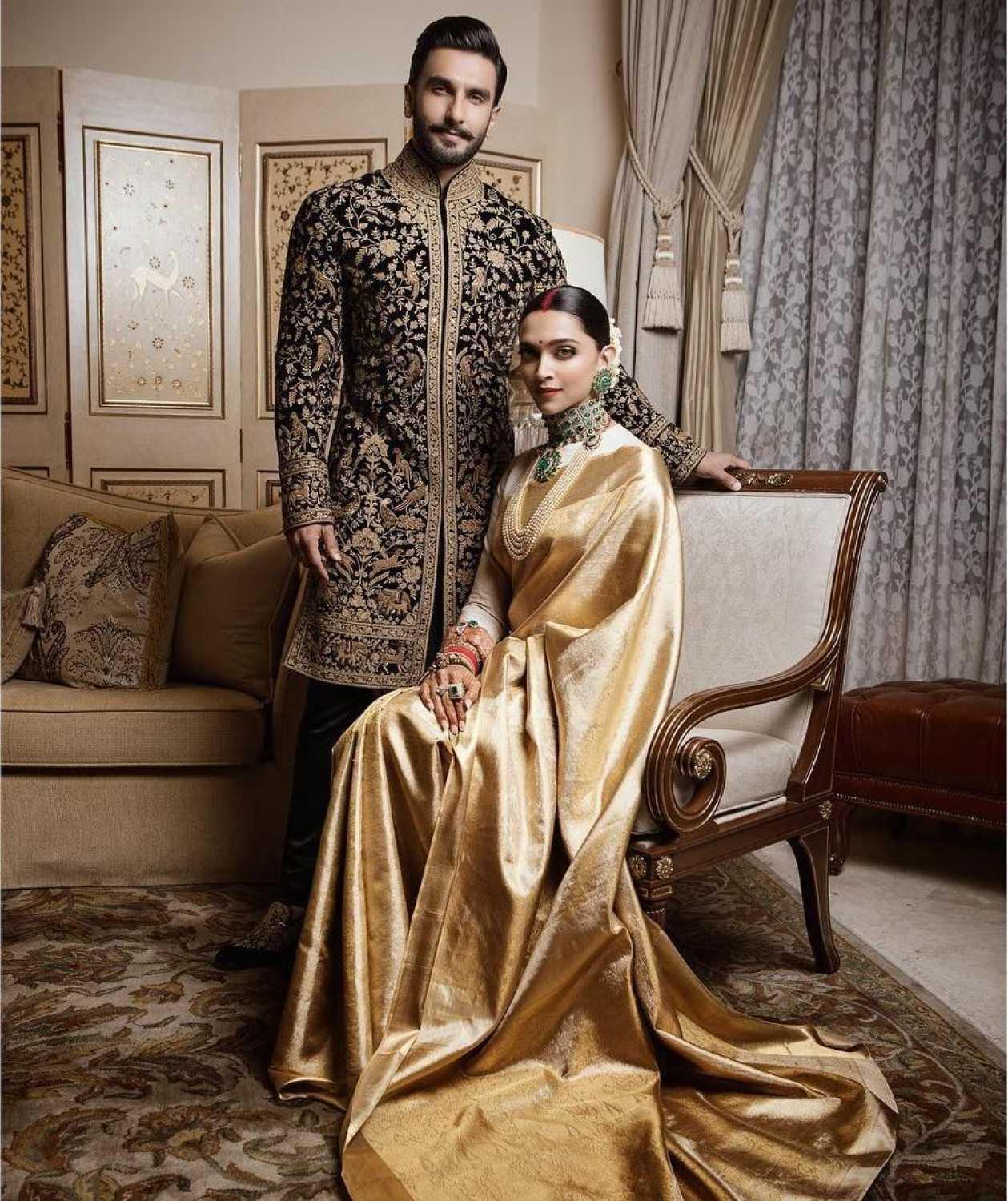 Gold Colour Saree for Wedding That Are Shortlisted as Favourites for ...