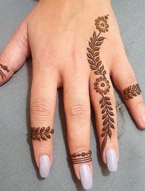 10+ Finger Mehndi Designs 2020: Your guide simple types | StyleGods |  StyleGods