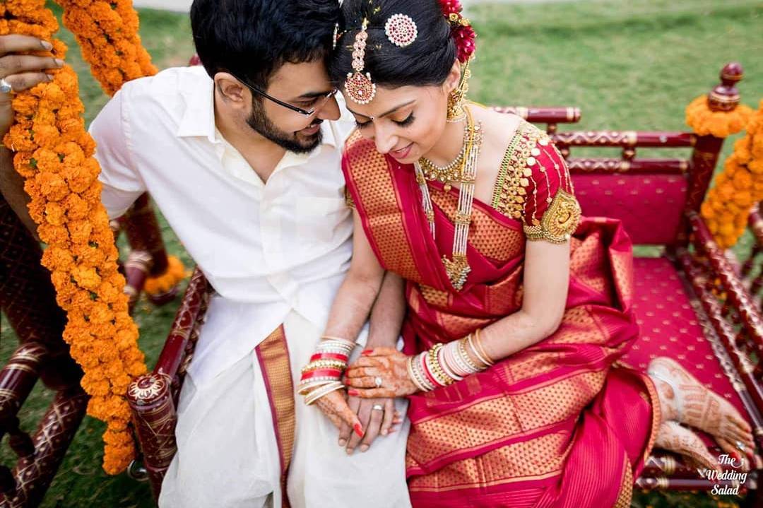 Latest cancan saree draping ideas for South Indian wedding reception,lehenga  style saree draping - YouTube