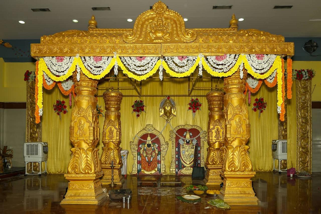 Grand Temple Mandapam for Janeu Ceremony