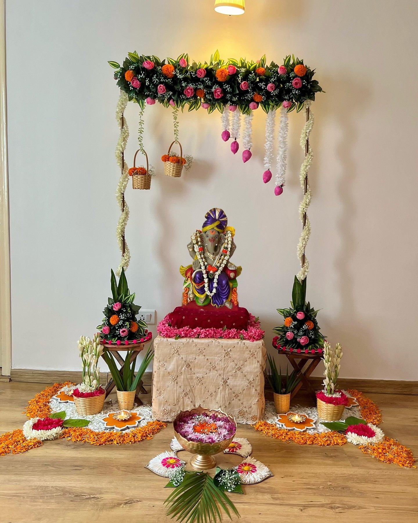 35+ Easy Ganesh Chaturthi Decoration Ideas