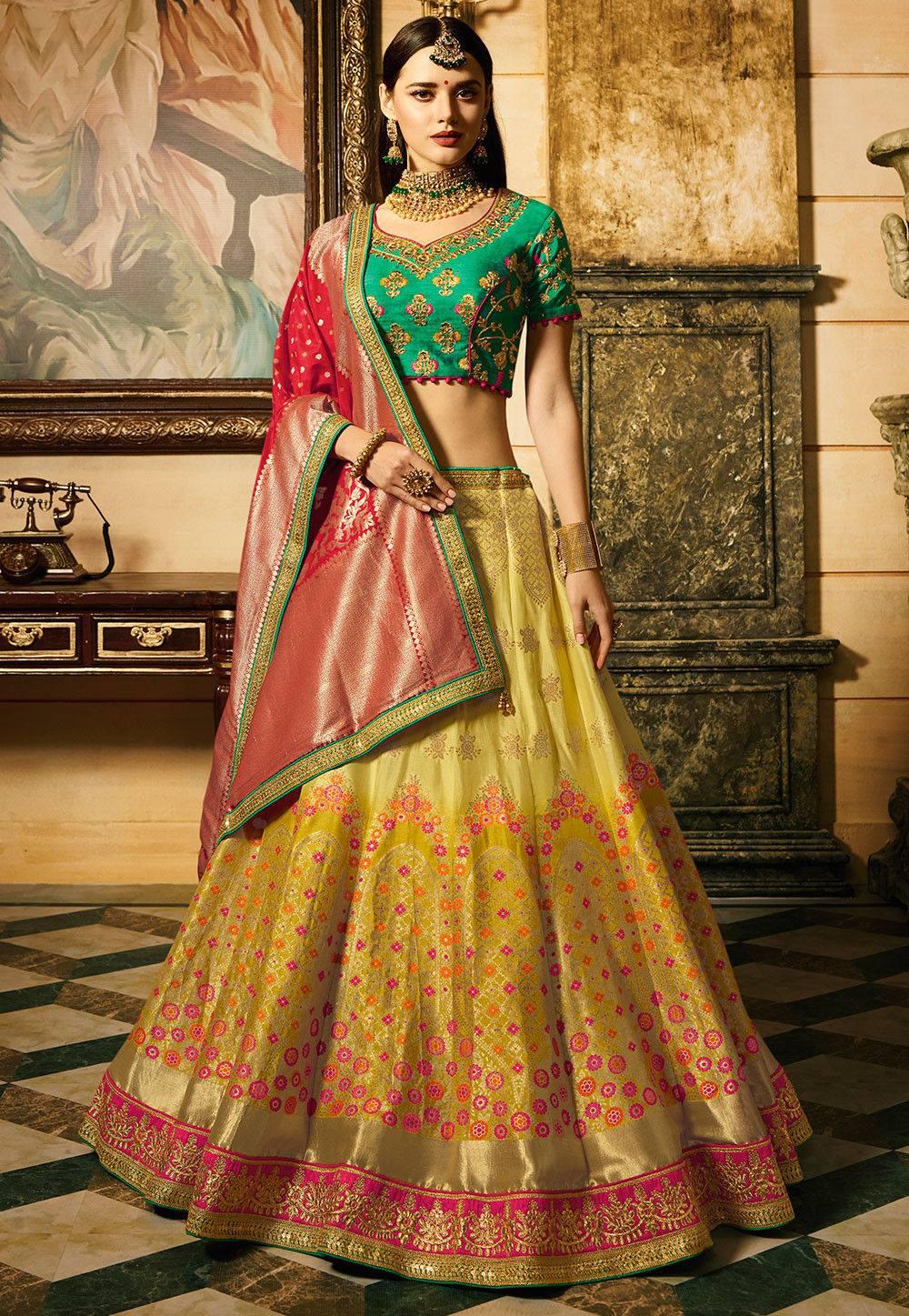 This Lehenga style Faux Chiffon and Net Saree is gorgeously decked with  Resham, Zari, Stone and Sequin work a… | Saree designs, Lehenga style saree,  Art silk sarees