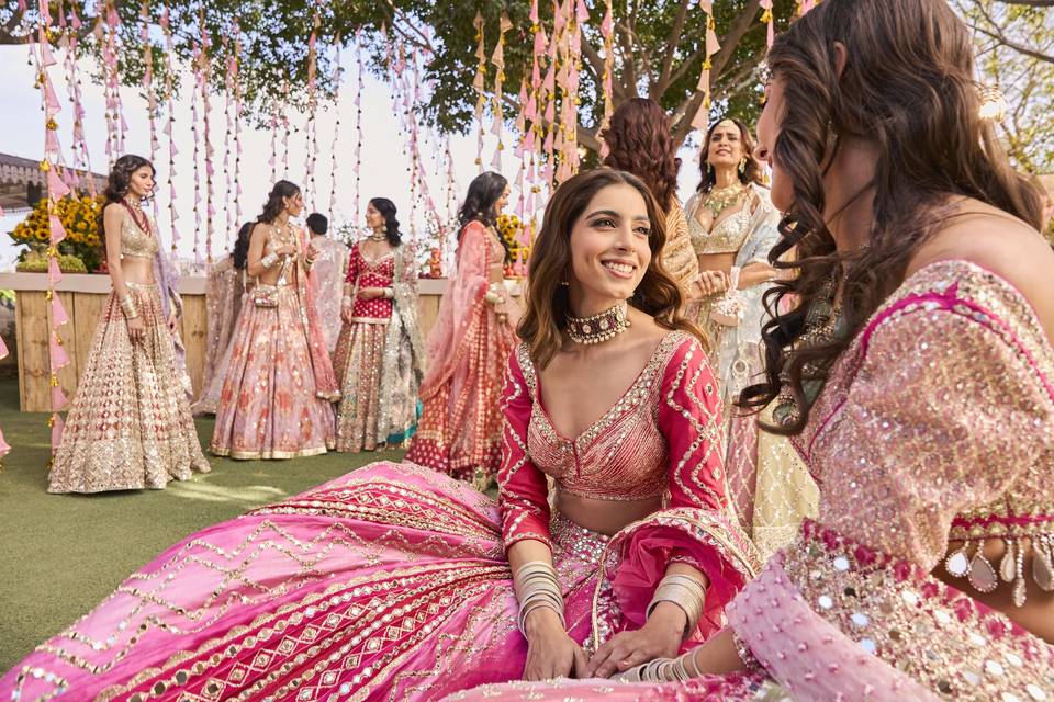 Pink Lehenga Designs