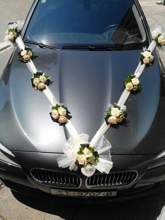 Simple Car Decoration for Wedding