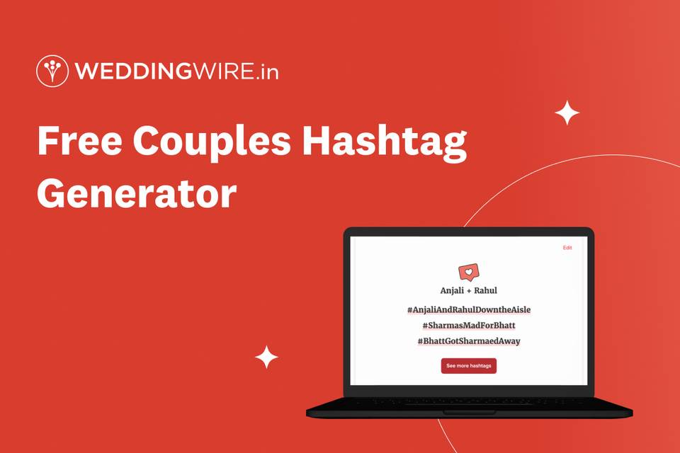 Create Your Unique Wedding Hashtag on WeddingWire India