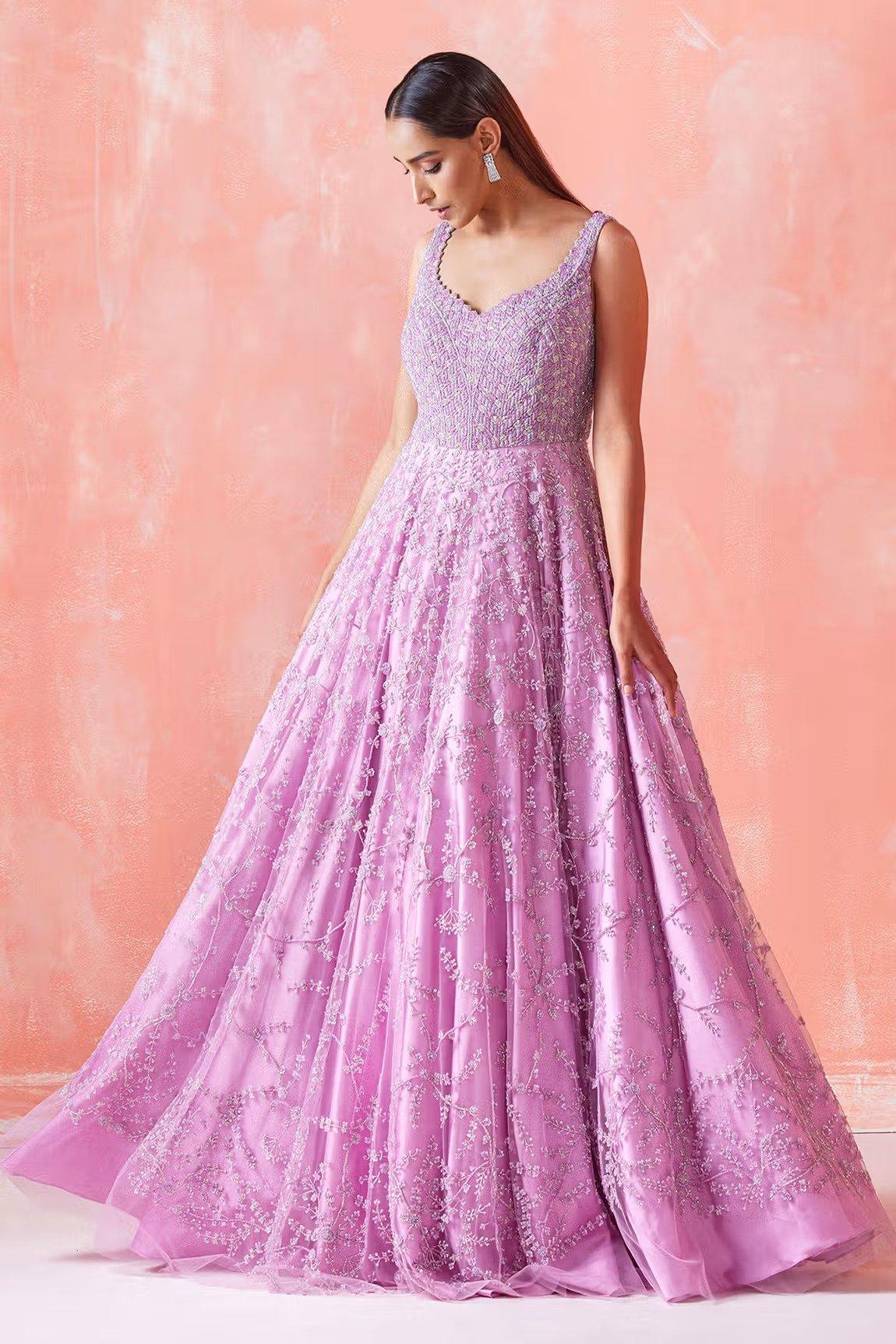 Pink Evening Dress| Pink stretch silk party dress|Perlae Couture