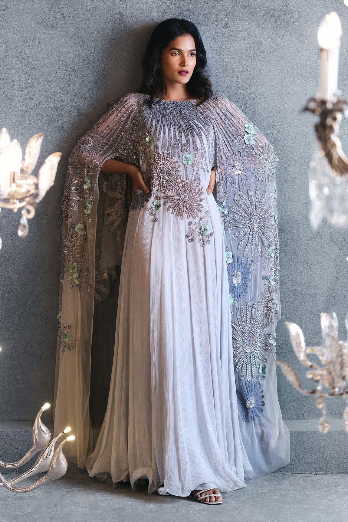 Elizabeth K - GL1902 - Embroidery V-Neck Wedding Gown – Ariststyles