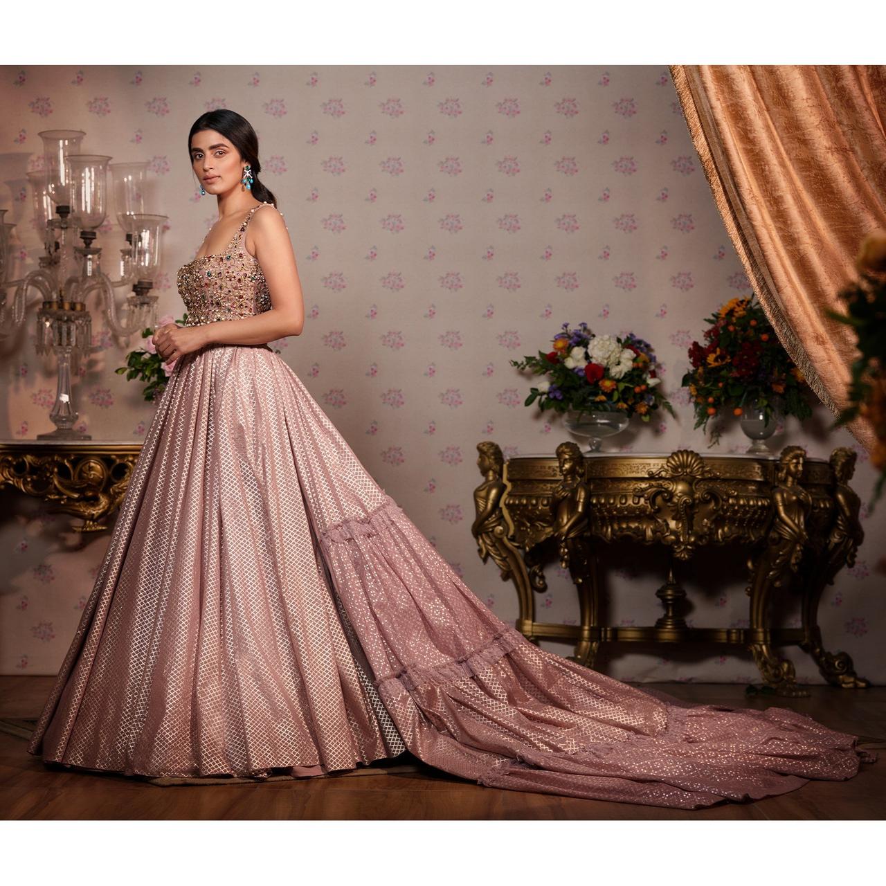 Mauve & Gold Designer Embroidered Silk Bridal Anarkali Gown | Anarkali  dress, Anarkali gown, Bridal anarkali