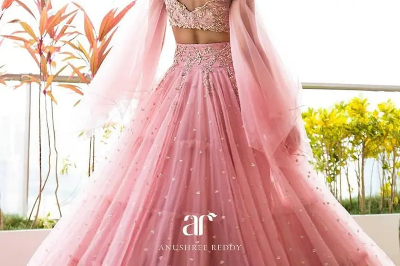 White and Deep Pink Color Sequin and Thread Work Designer Semi Stitched  Lehenga Choli - PreeSmA