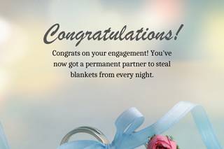 funny engagement wishes for sister