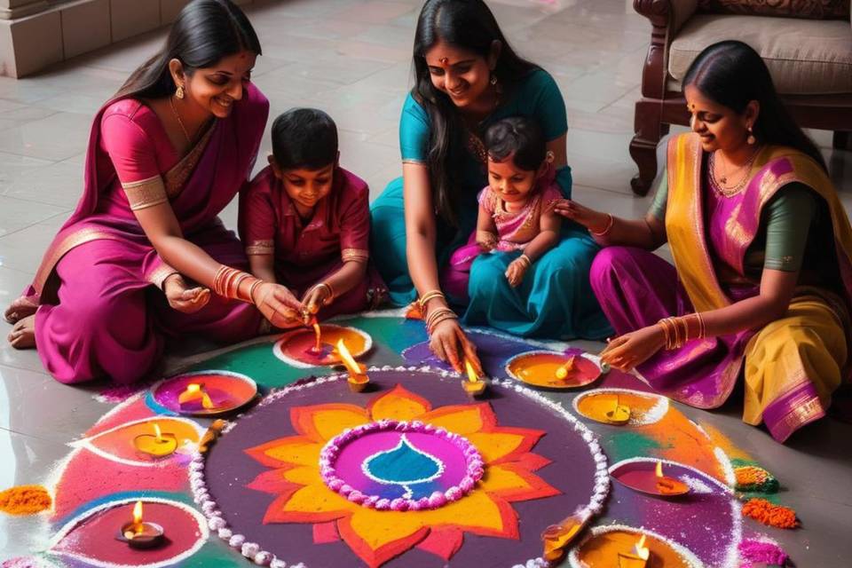 100+ Latest Rangoli Design Images and Video Tutorials