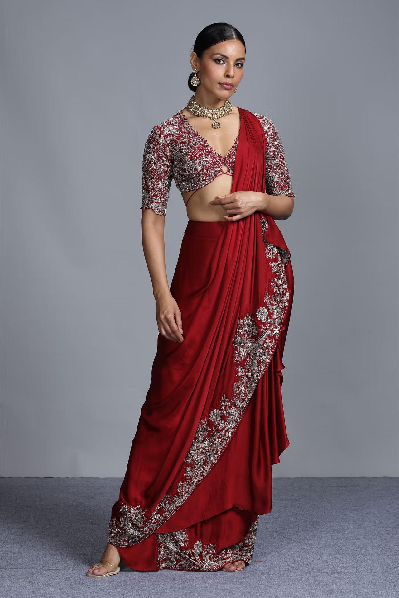 Modern Saree Draping Styles for Wedding & Party