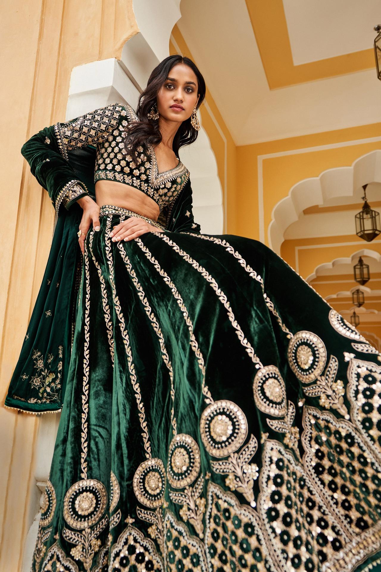 25 Latest Full Sleeve Blouse Designs for Lehengas Sarees