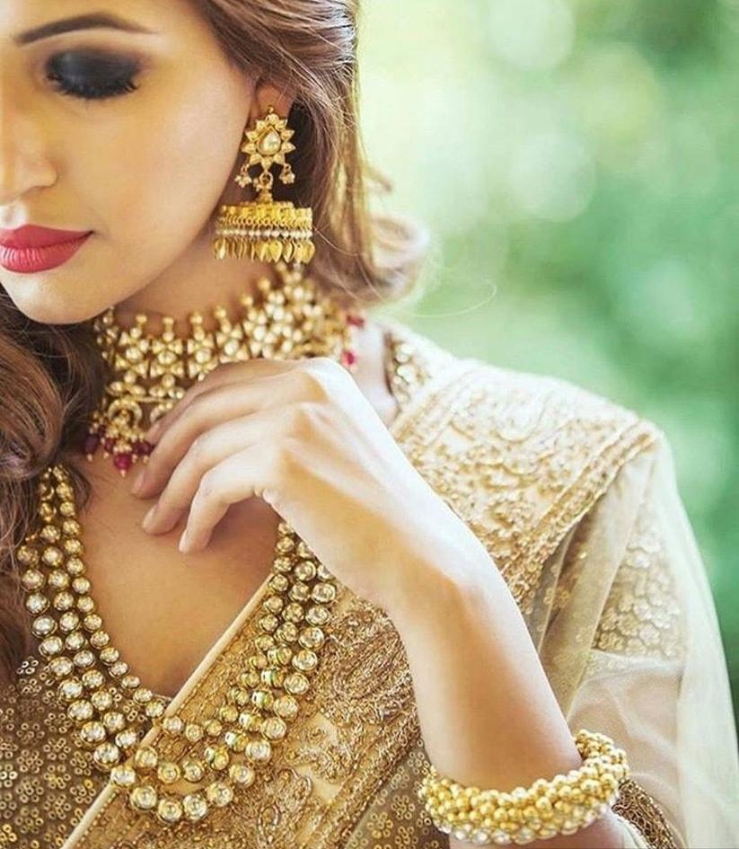 Jhumka earrings for deals lehenga