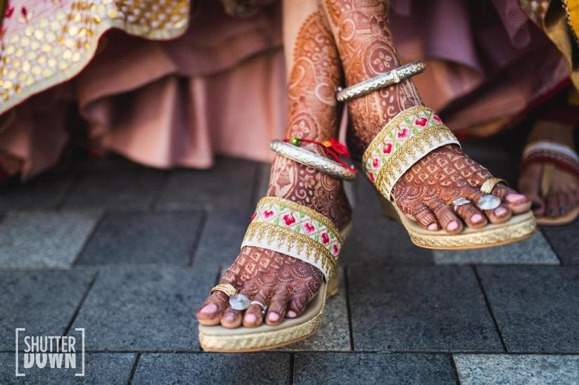 Beautiful And Gorgeous Footwear For Bride and Bridesmaids! | Bridal sandals  heels, Bridal sandals, Indian wedding shoes