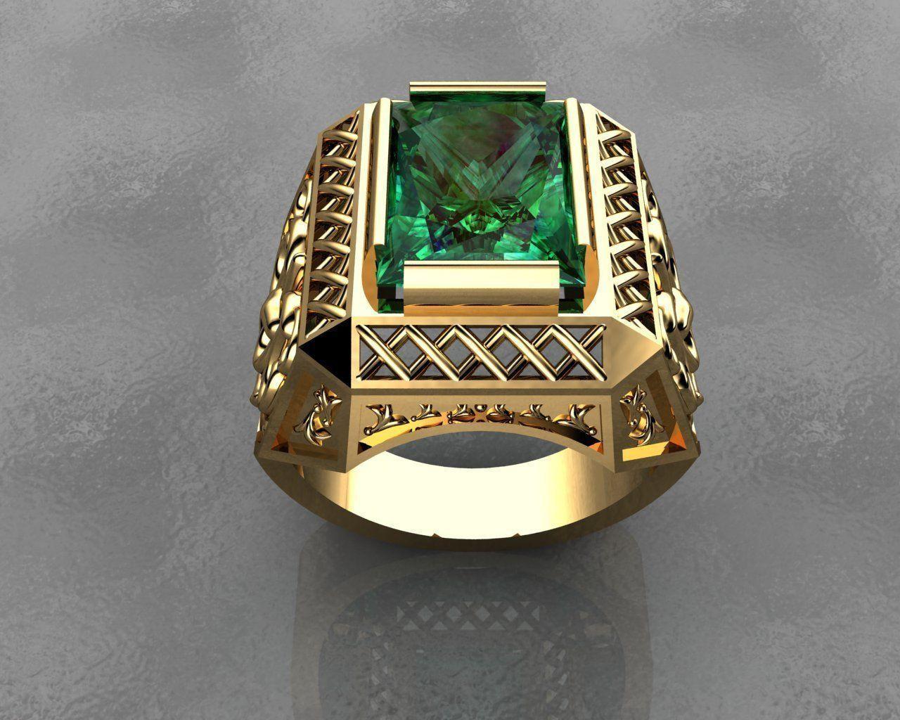 Real 14k Yellow Gold Men's Ring Elegant Ring Design For Man Anillo Oro  Hombre | eBay