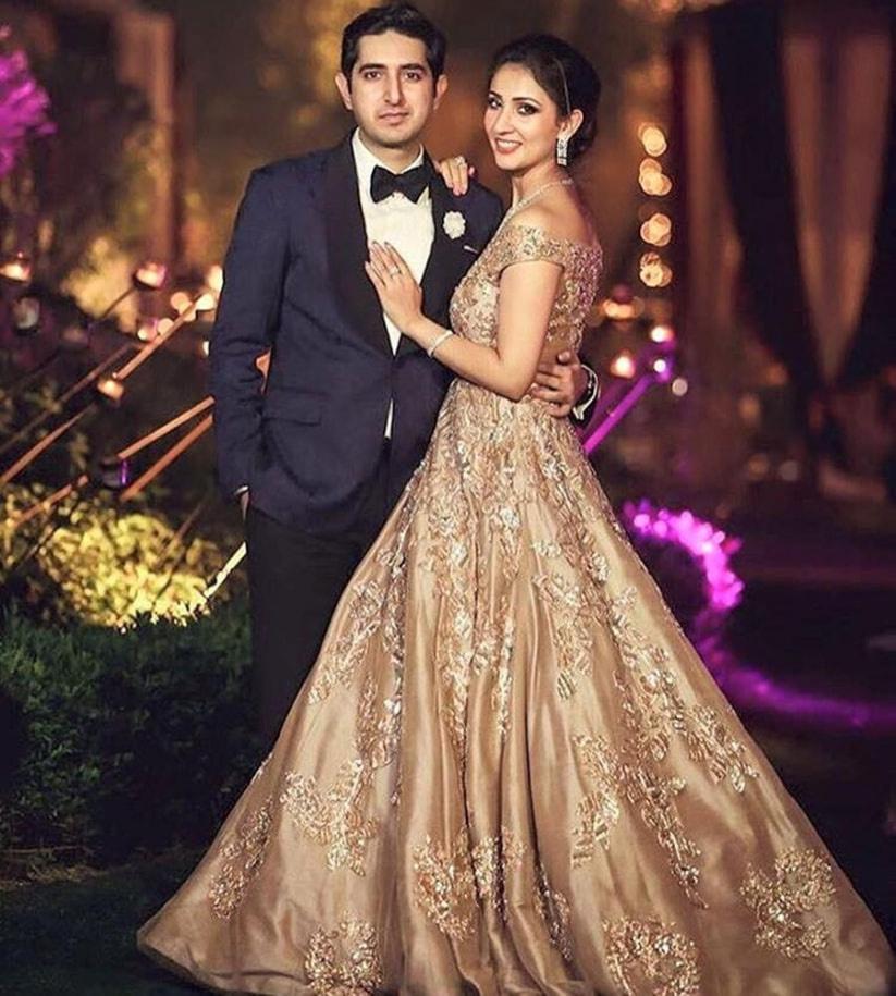 latest in trend indo-western wedding gown - FashionPro