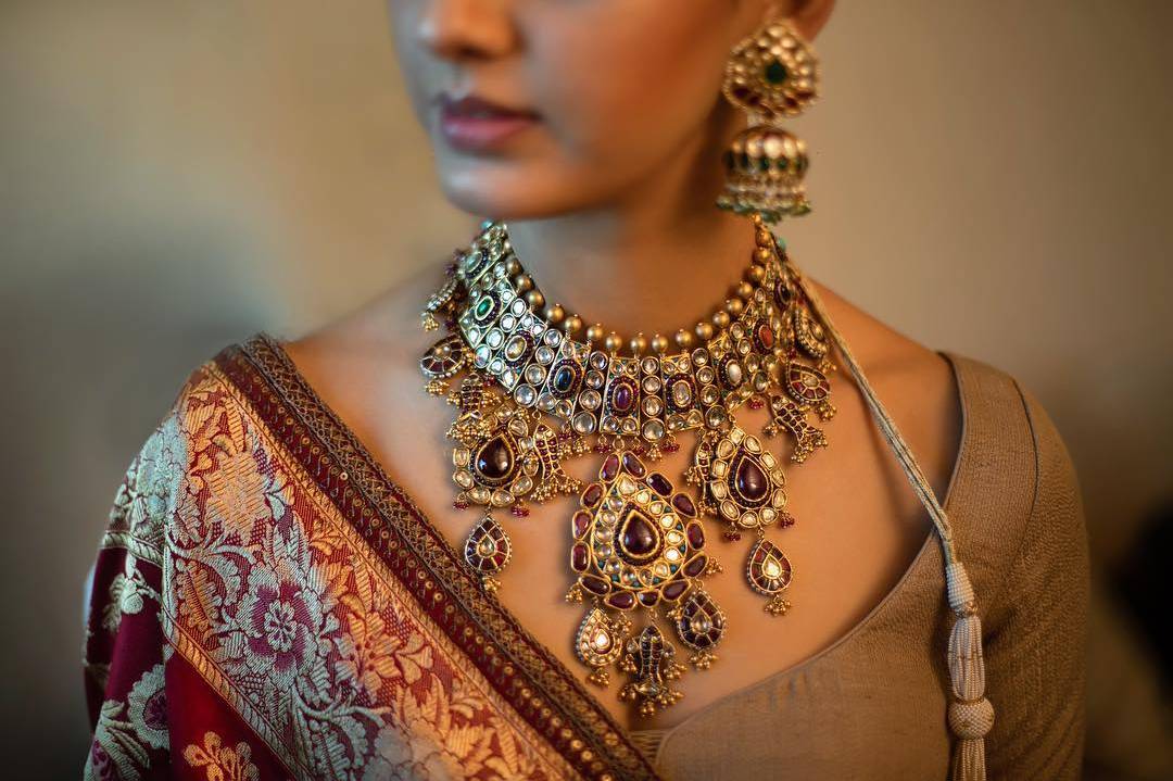 Indian Bollywood Style Pink Color Kundan Jewellery Set for Lehenga | eBay