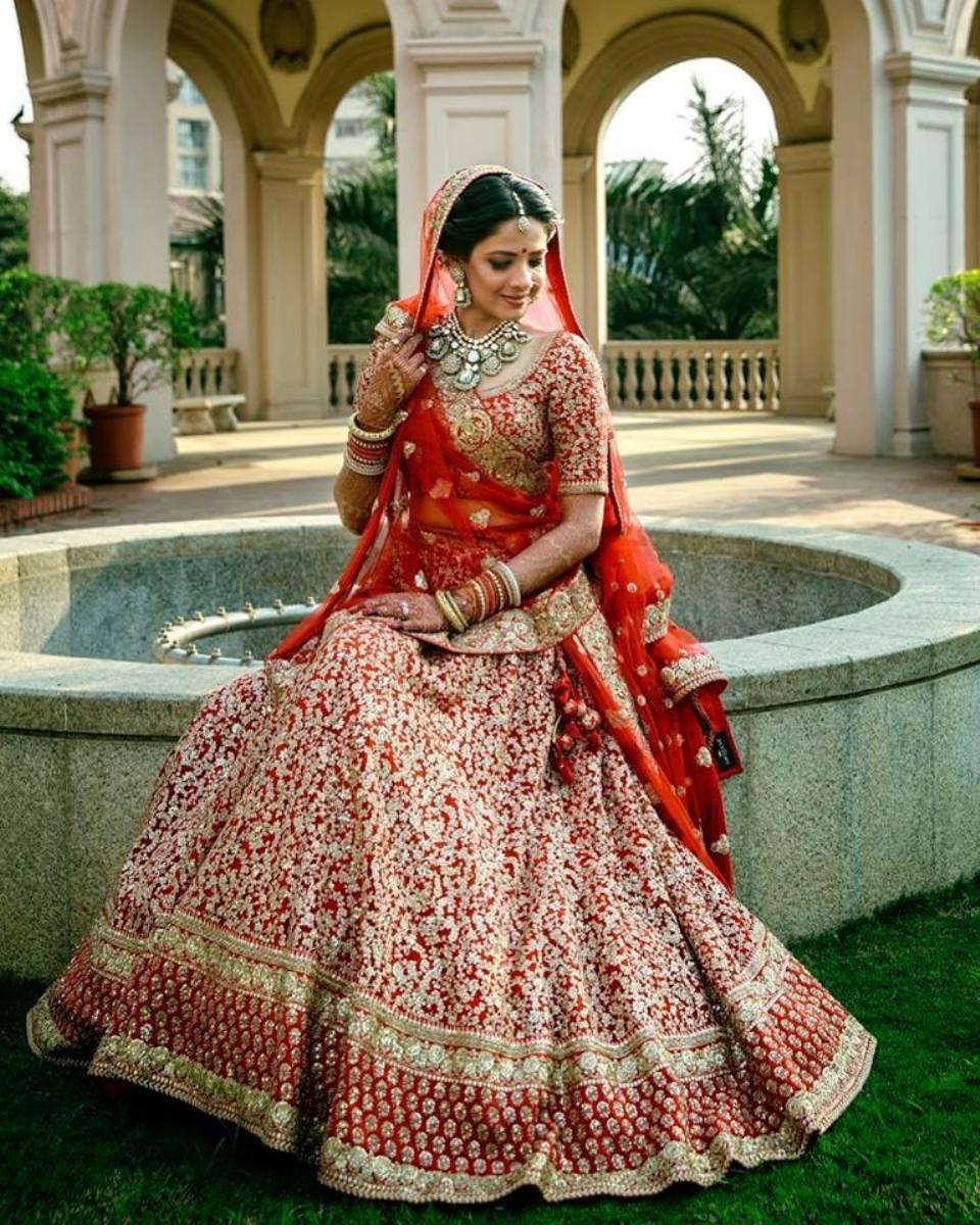 Embroidery Stitched 1060 Alizeh Engagement Lehenga, 2.30 Meters