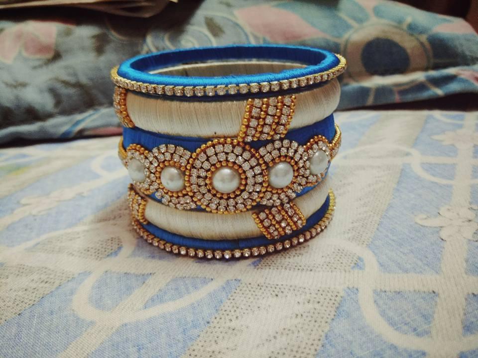 Silk thread bangles hot sale designs latest with price