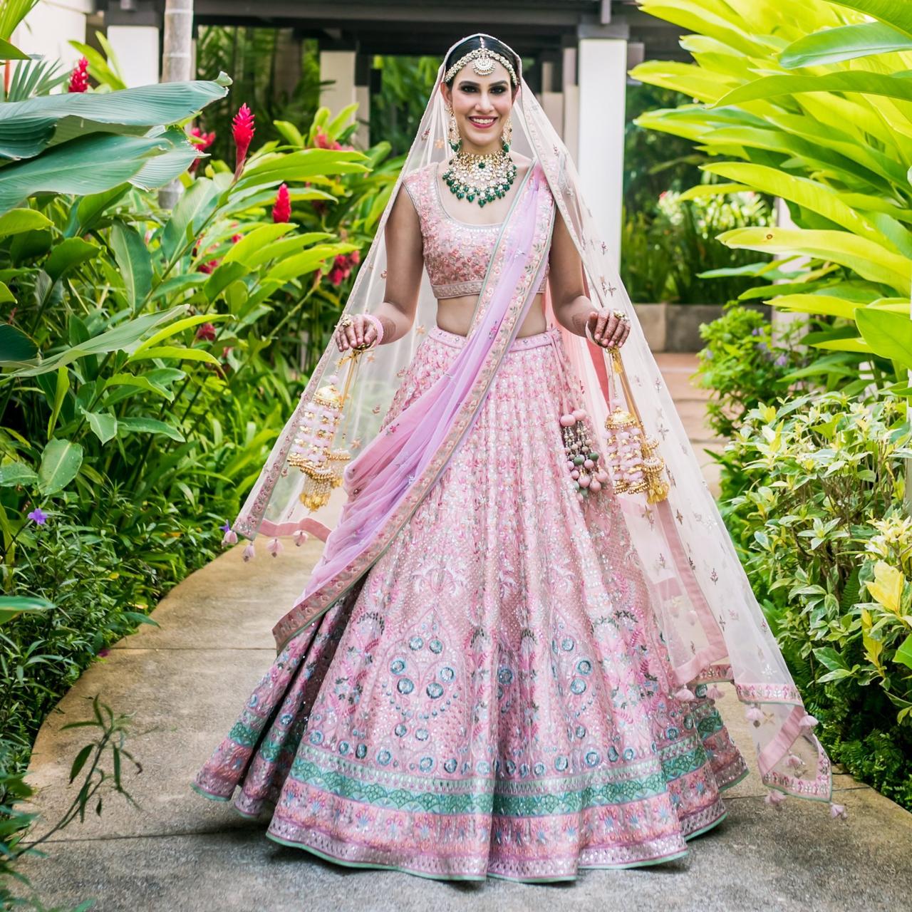 Ghagra choli designs Multicoloured Silk Circular Lehenga – Sulbha Fashions