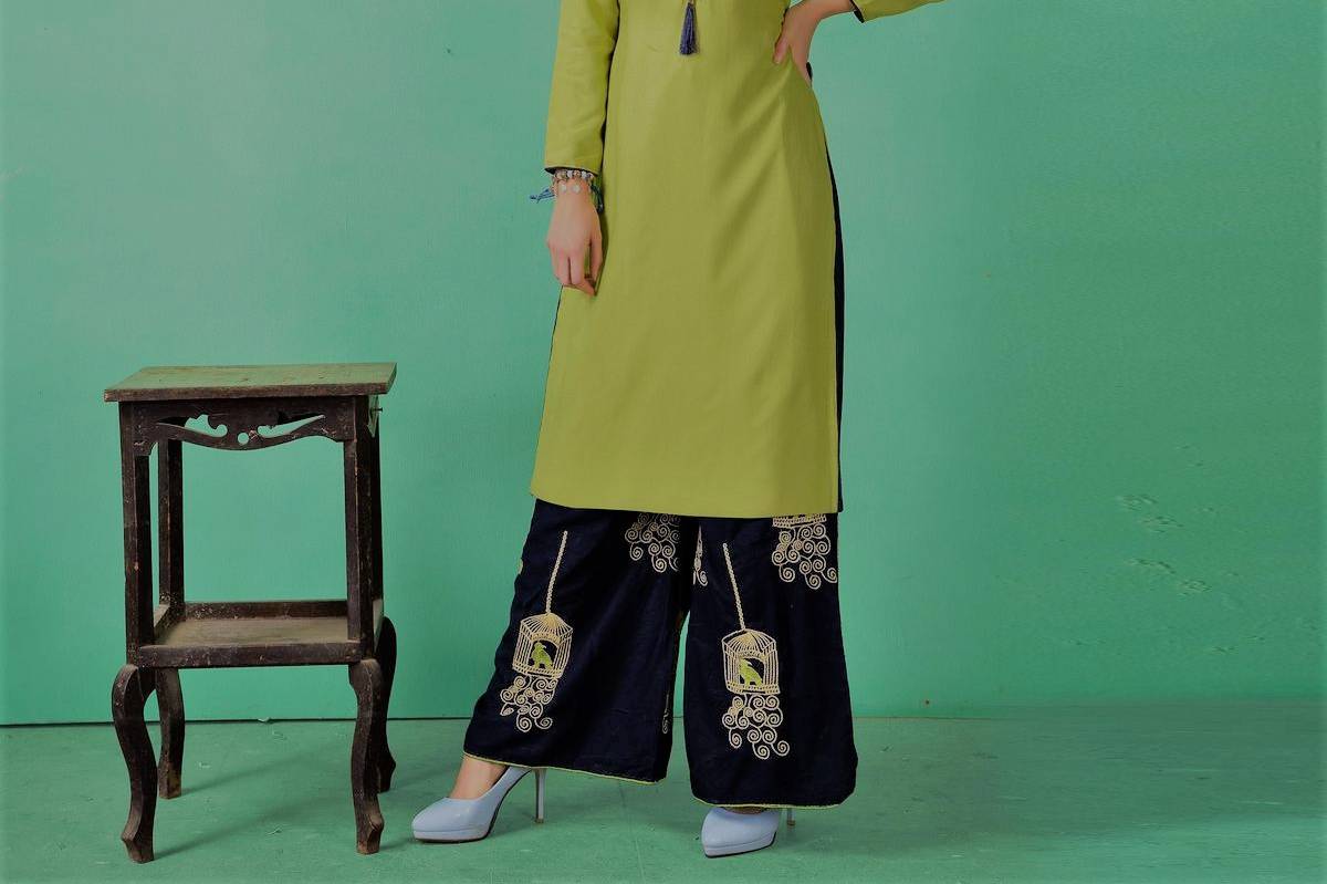 Designer Long Kurti With Palazzo: the Ideal Outfit for Sagan ...