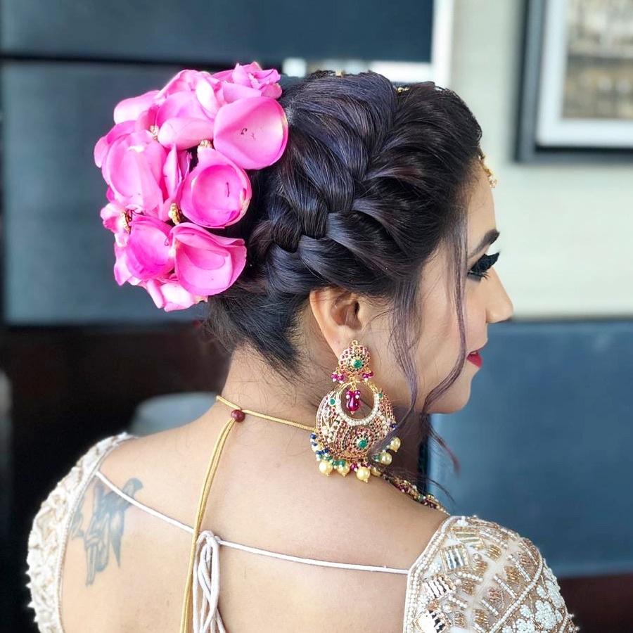 shikachand | Indian wedding hairstyles, Engagement hairstyles, Bridal hair  and makeup