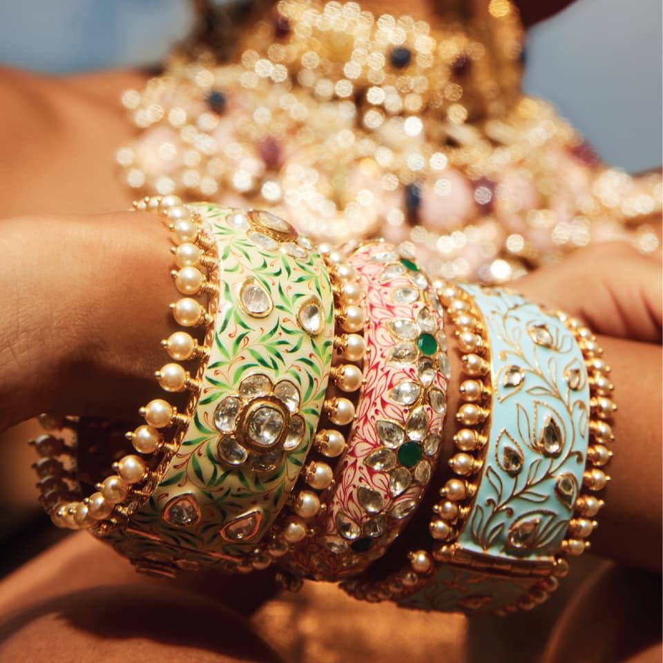 Traditional meenakari deals jewellery