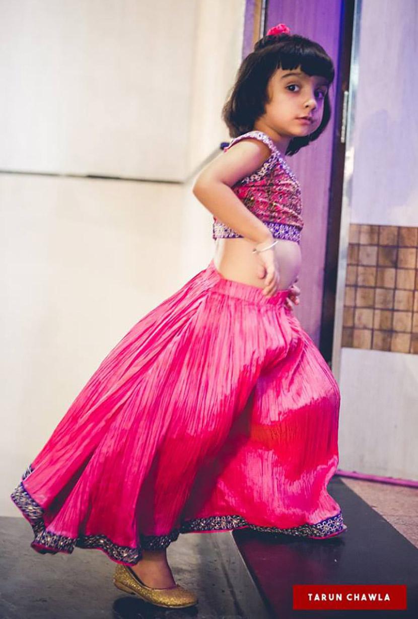 Off-white Traditional Kerala Sequins Lehenga Choli – Stanwells Kids