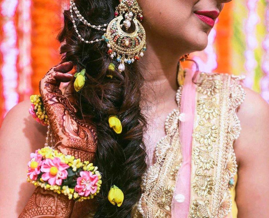 Buy I Jewels Gold Kundan Bahubali Earrings with Hair Chain for Women Online  at Best Prices in India  JioMart