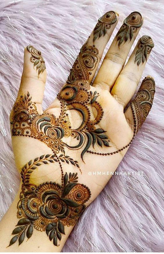 simple half hand design #henna #mehndi #fyp #hennatok #naturalhenna | TikTok