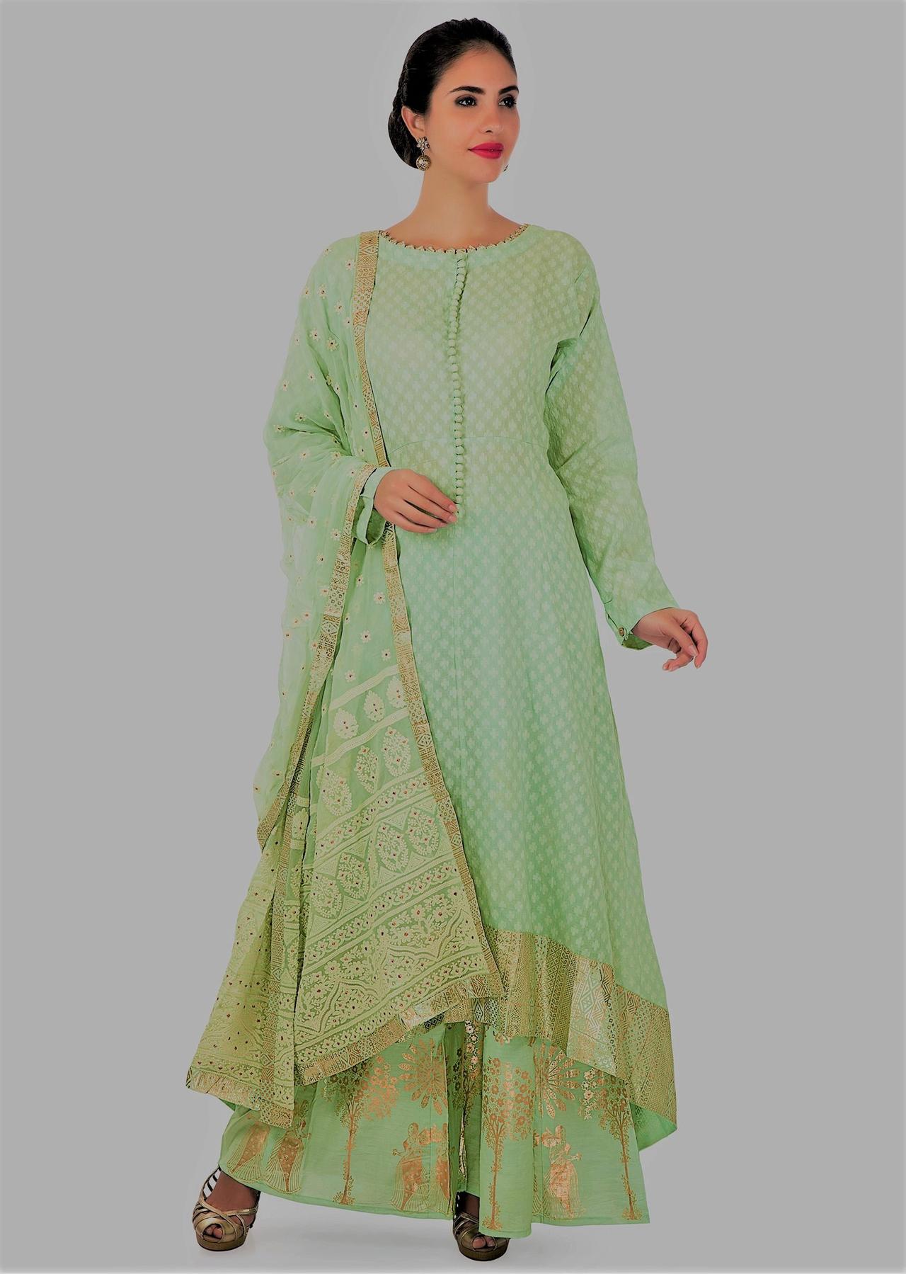 Designer Long Kurti With Palazzo: the Ideal Outfit for Sagan