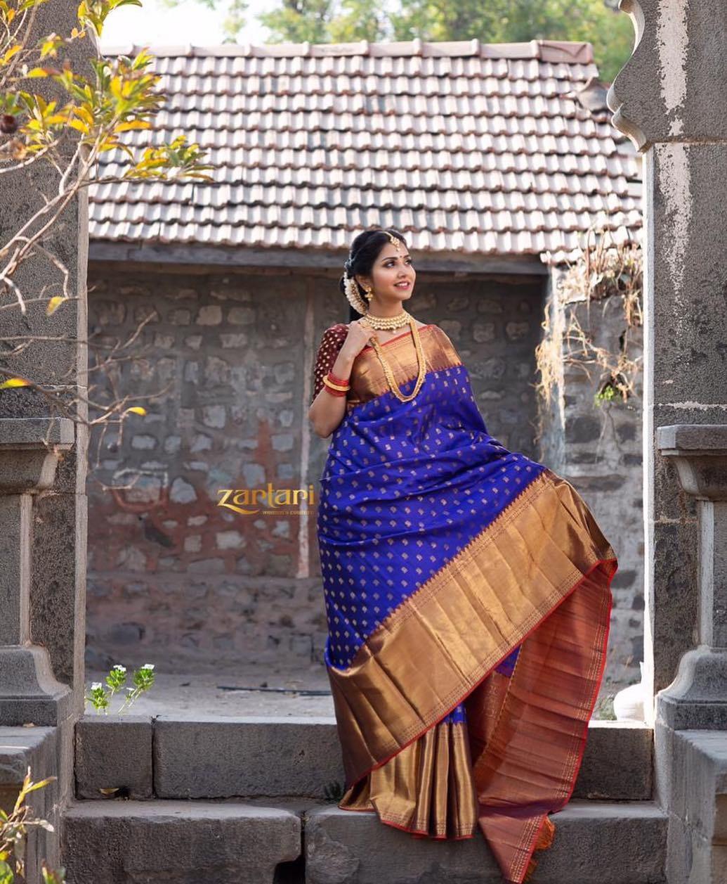 Kalyana Collection 22 - Mustard Yellow Banarasi Saree