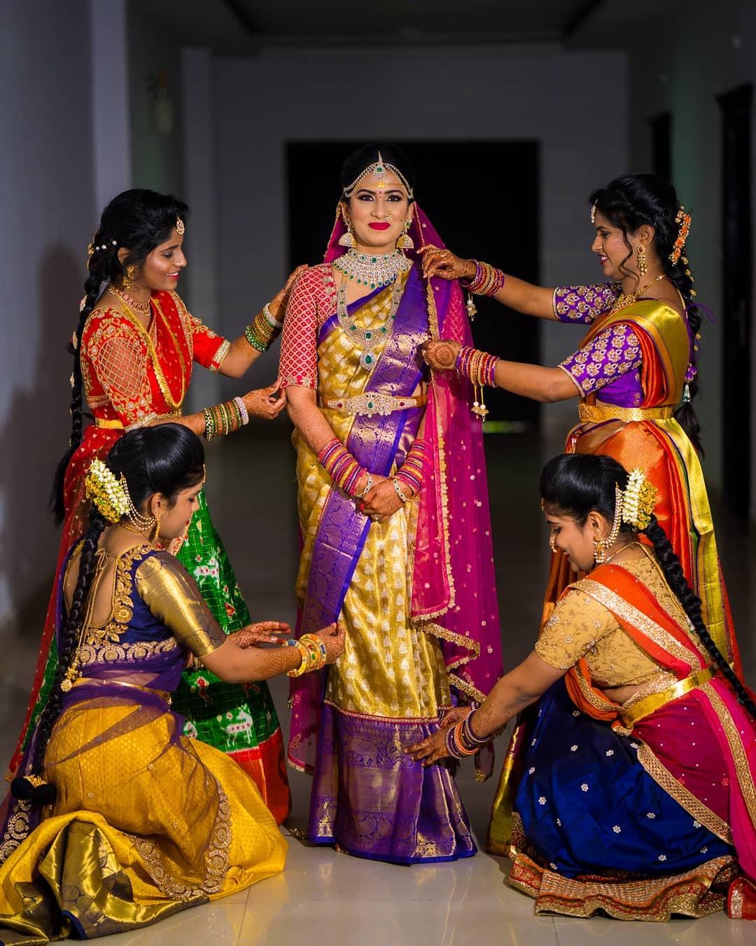 Bride @kruthikavasireddy 😍 Photo by @vijayeesamandco #BridesOFAP  #BridesOfAnd… | Wedding blouse designs, Wedding saree blouse designs,  Indian saree blouses designs