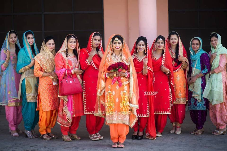 Red Silk Punjabi Suits For Girls – Gunj Fashion