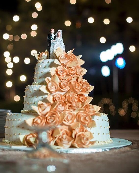 GG Home Biz Cakes & Wedding Cakes: Romantic Rose Wedding Reception Cake for  En. Rafiz