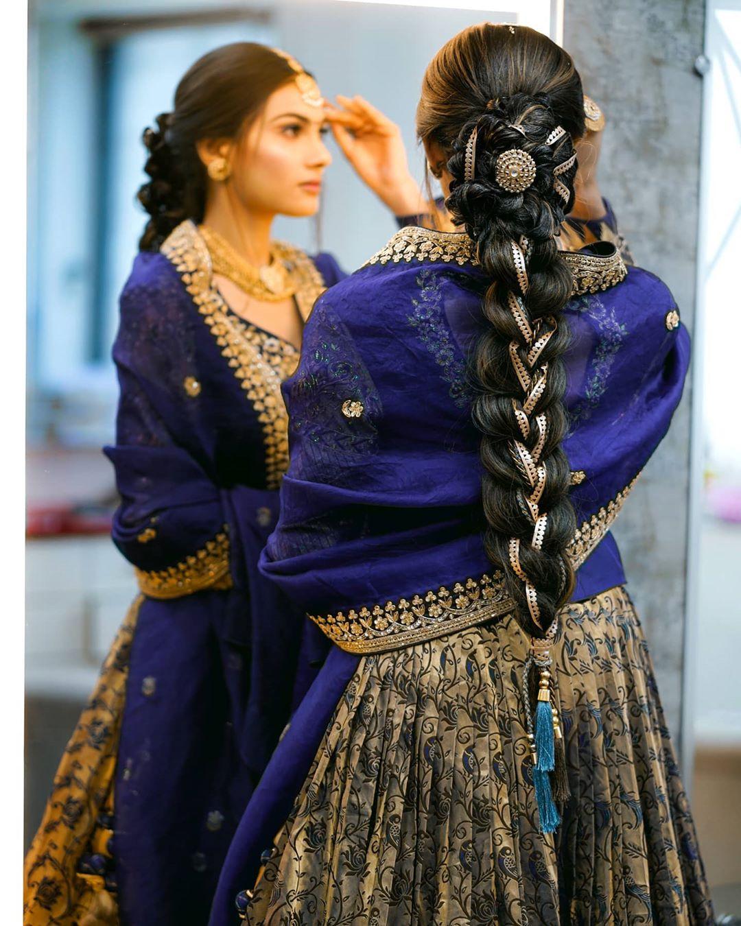 This Hairstyle on Lehenga Choli Combination Guide Is All You Need to Bring  out the Diva in You