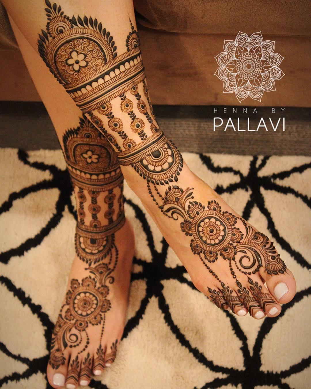 mehandi design round