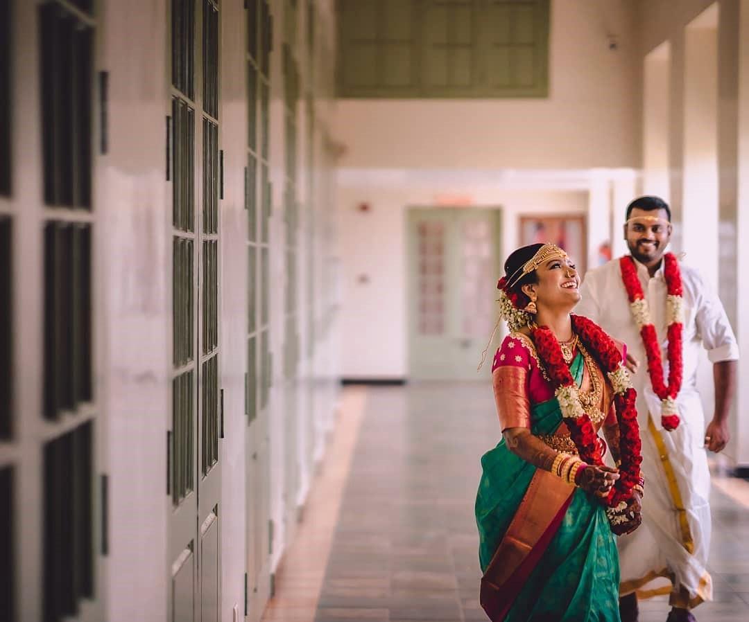 Green saree for outlet bride