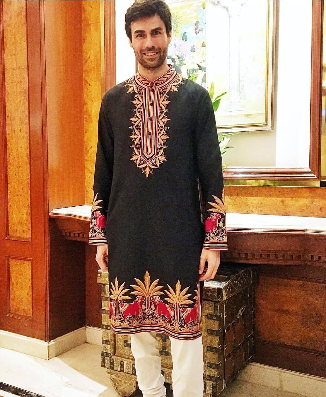 Black kurta pajama online ke design