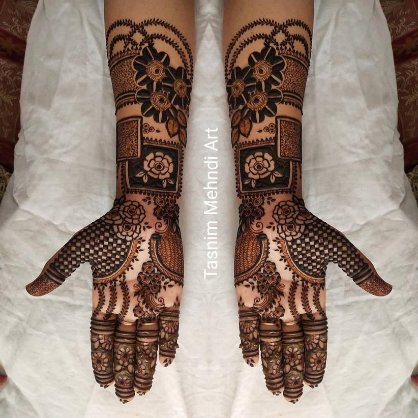 New & Simple Arabic Rose Mehndi Designs Images 2024