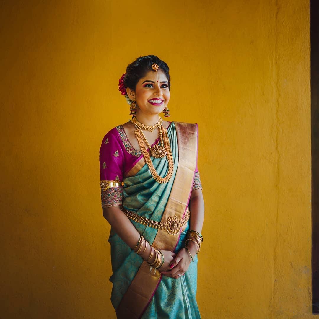 Golden Blush Zari Woven Kanjivaram silk Saree – MySilkLove