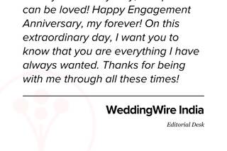 Engagement Anniversary Wishes to Husband