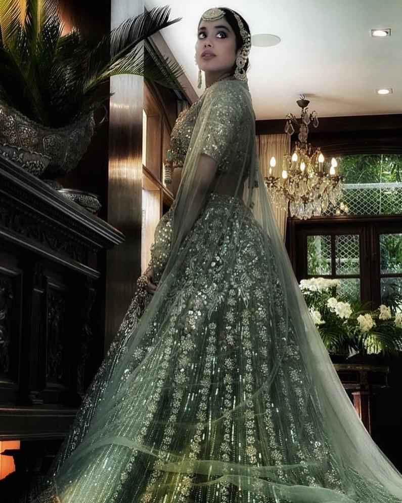 Light Green Viscose Wedding Lehenga Choli 275126