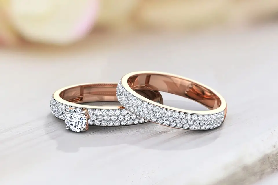 Buy Rosine Ornate Diamond Ring Online | CaratLane