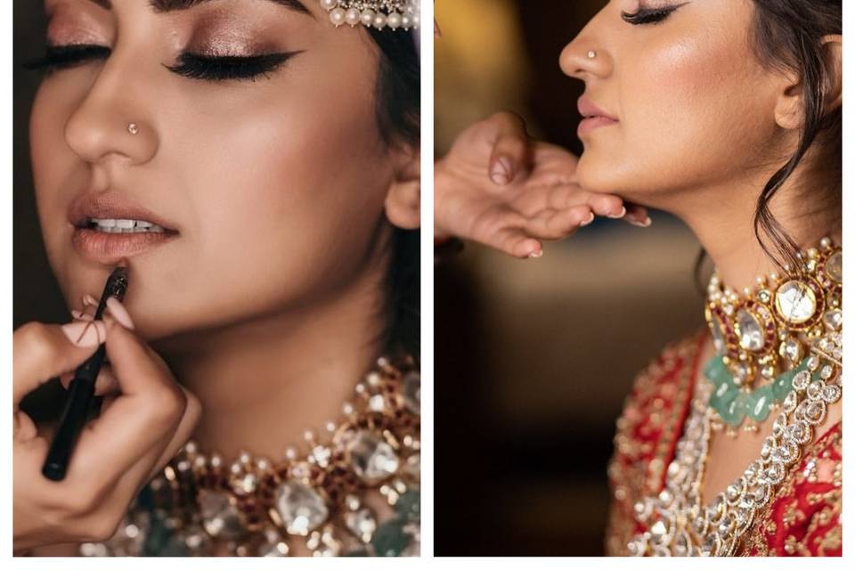 Namrata Soni Bride getting her Make -Up Right