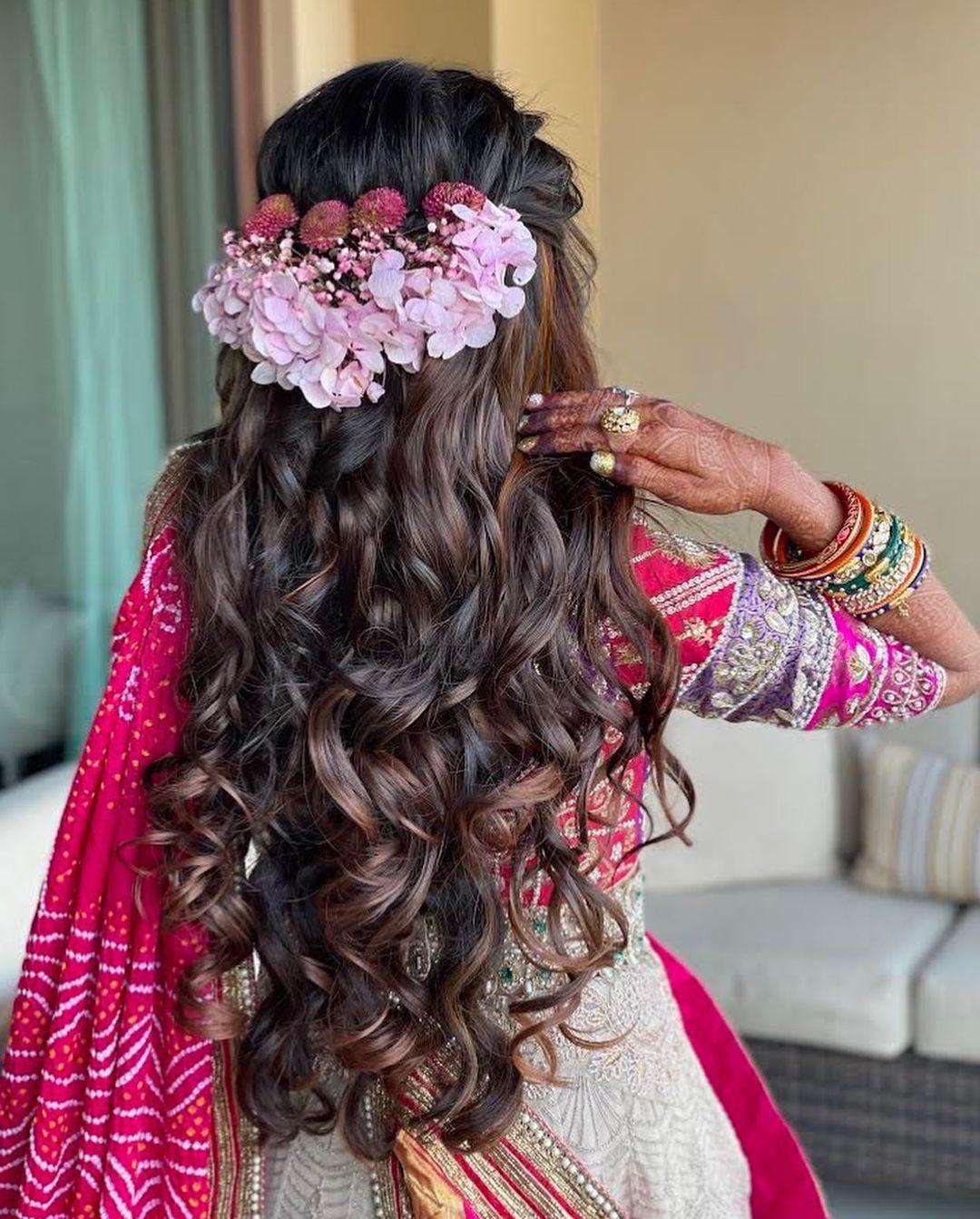 10 Bridal Hairstyles For Curly Hair That Are Perfect For Indian Weddings   Bridal Look  Wedding Blog