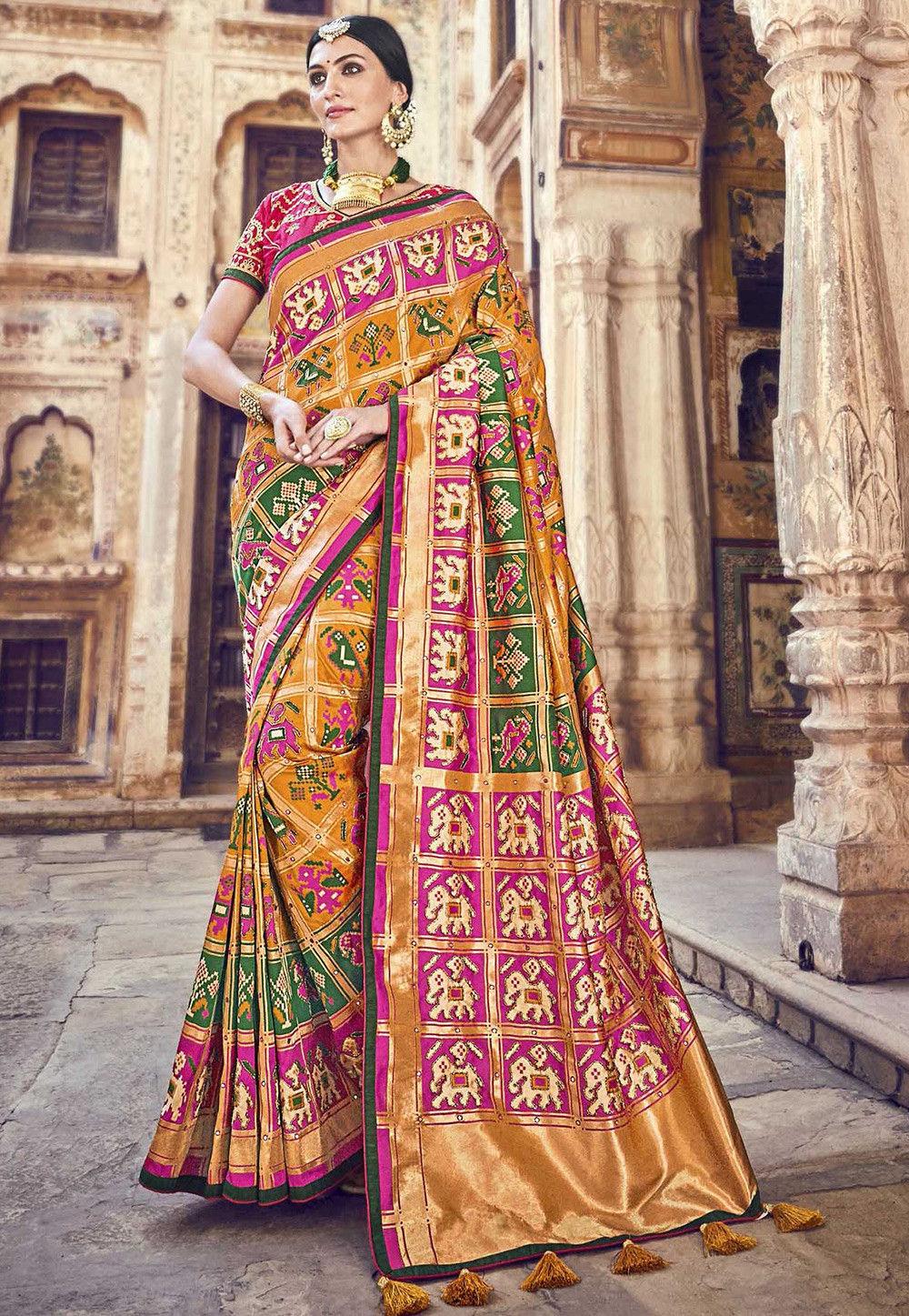 Which silk saree is famous in Gujarat, and where is it available in  Ahmedabad? - Quora